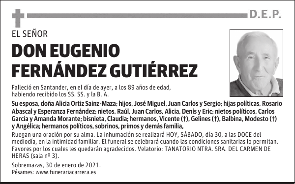 DON EUGENIO FERNÁNDEZ GUTIÉRREZ