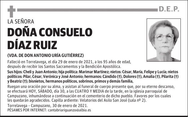 DOÑA CONSUELO DÍAZ RUIZ