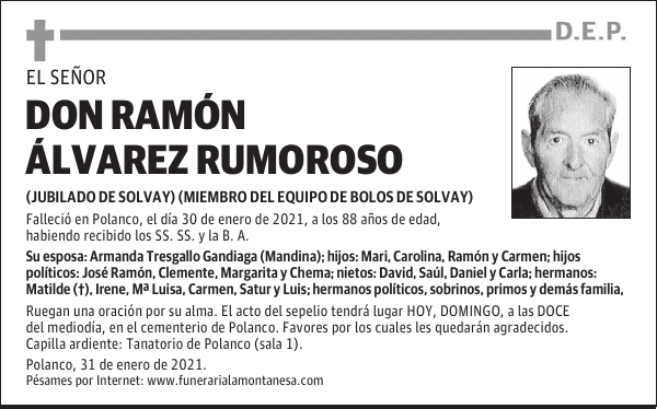 DON RAMÓN ÁLVAREZ RUMOROSO