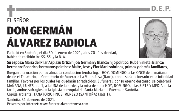 DON GERMÁN ÁLVAREZ BADIOLA