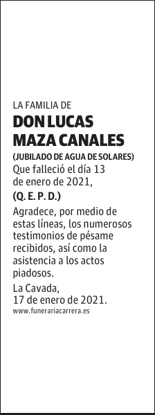DON LUCAS MAZA CANALES