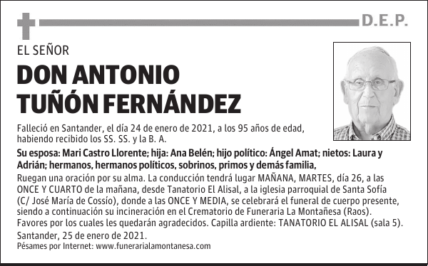 DON ANTONIO TUÑÓN FERNÁNDEZ