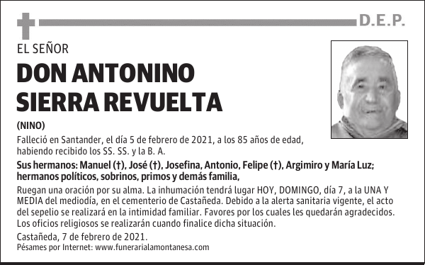 DON ANTONINO SIERRA REVUELTA