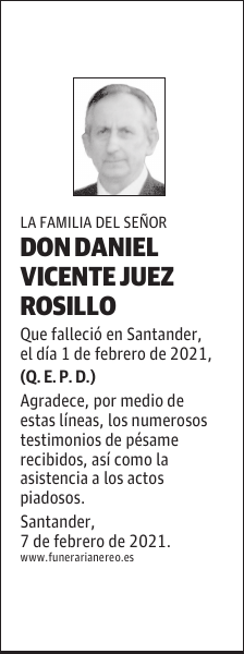 DON DANIEL VICENTE JUEZ ROSILLO