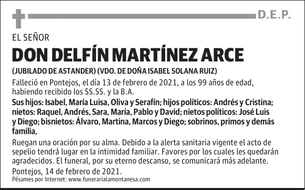 DON DELFÍN MARTÍNEZ ARCE