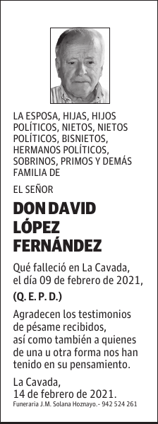 DON DAVID LÓPEZ FERNÁNDEZ