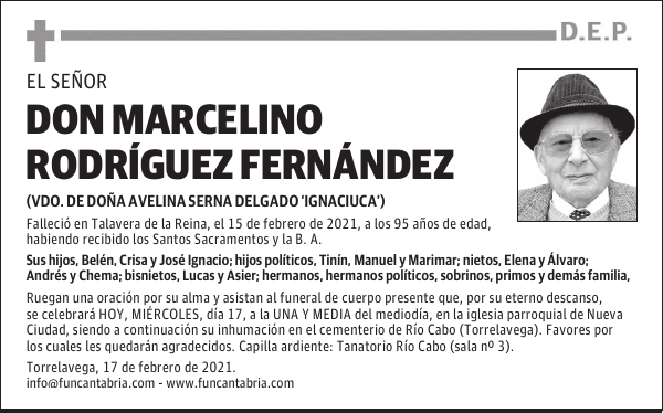 DON MARCELINO RODRÍGUEZ FERNÁNDEZ