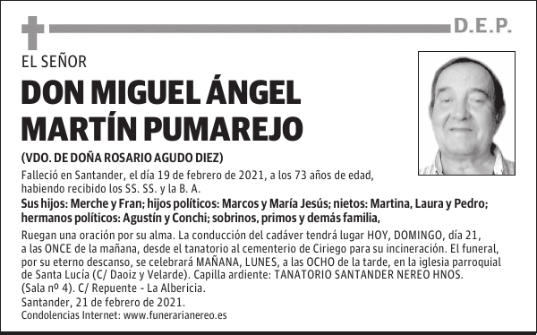 DON MIGUEL ÁNGEL MARTÍN PUMAREJO
