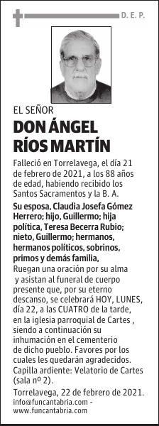 DON ÁNGEL RÍOS MARTÍN
