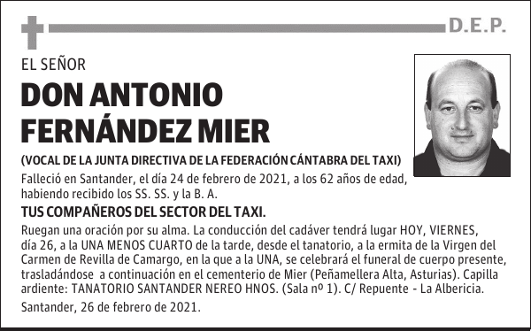 DON ANTONIO FERNÁNDEZ MIER