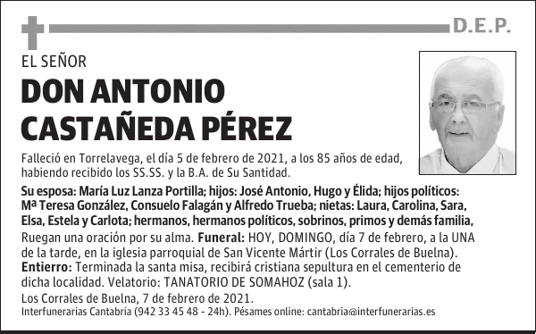 DON ANTONIO CASTAÑEDA PÉREZ