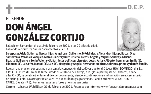 DON ÁNGEL GONZÁLEZ CORTIJO