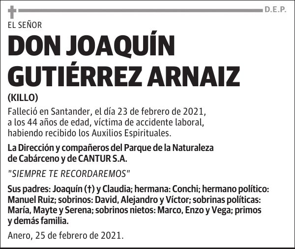 DON JOAQUÍN GUTIÉRREZ ARNAIZ