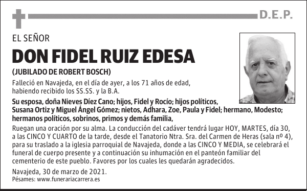 DON FIDEL RUIZ EDESA