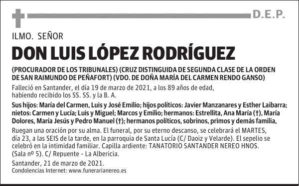 DON LUIS LÓPEZ RODRÍGUEZ