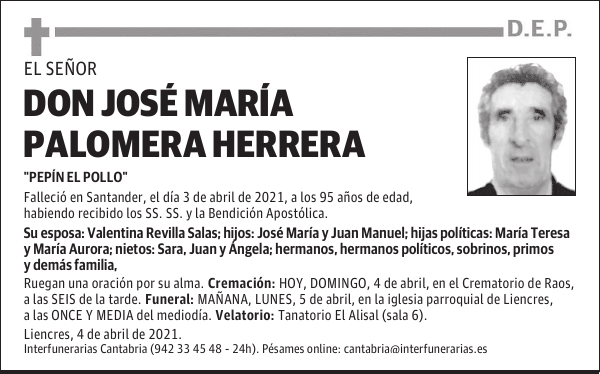 DON JOSÉ MARÍA PALOMERA HERRERA