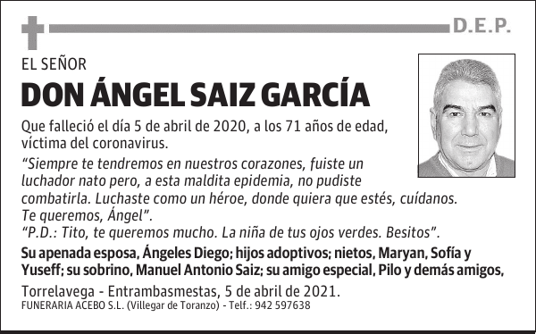 DON ÁNGEL SAIZ GARCÍA