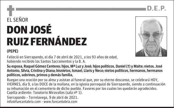 DON JOSÉ RUIZ FERNÁNDEZ