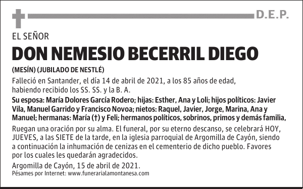DON NEMESIO BECERRIL DIEGO