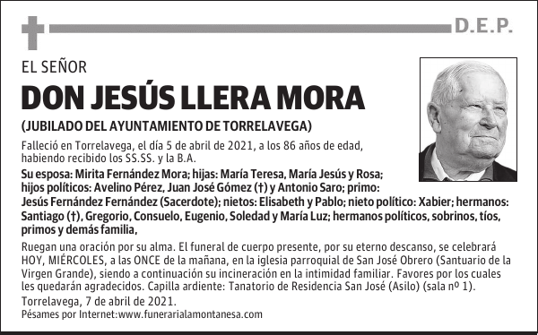 DON JESÚS LLERA MORA