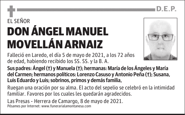 DON ÁNGEL MANUEL MOVELLÁN ARNAIZ