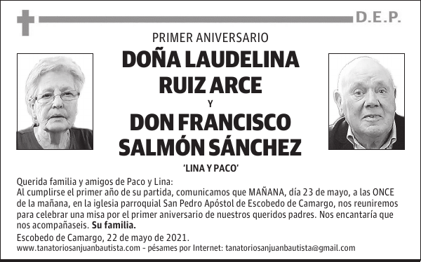 DOÑA LAUDELINA RUIZ ARCE