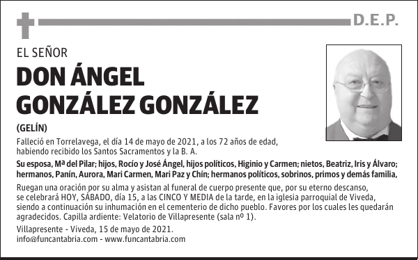 DON ÁNGEL GONZÁLEZ GONZÁLEZ