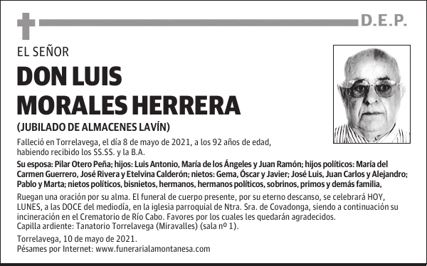 DON LUIS MORALES HERRERA