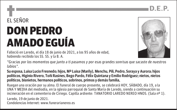 DON PEDRO AMADO EGUÍA