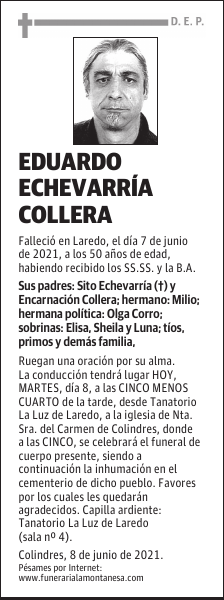 EDUARDO ECHEVARRÍA COLLERA