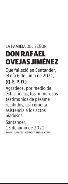 DON RAFAEL OVEJAS JIMÉNEZ