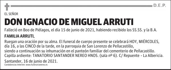 DON IGNACIO DE MIGUEL ARRUTI