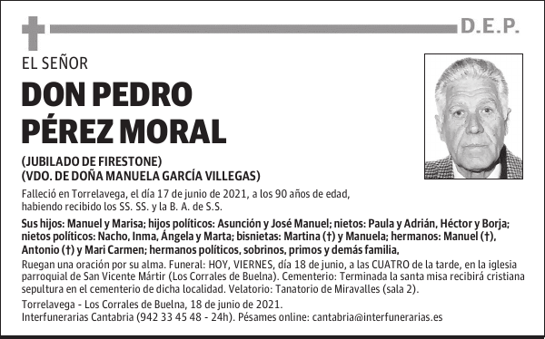 DON PEDRO PÉREZ MORAL