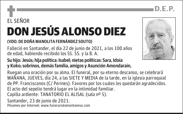 DON JESÚS ALONSO DIEZ