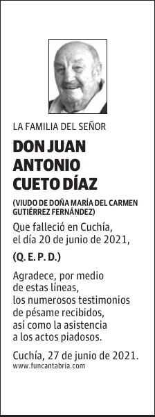 DON JUAN ANTONIO CUETO DÍAZ
