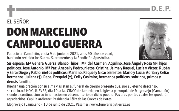 DON MARCELINO CAMPOLLO GUERRA