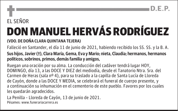DON MANUEL HERVÁS RODRÍGUEZ