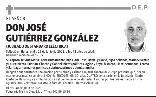 DON JOSÉ GUTIÉRREZ GONZÁLEZ