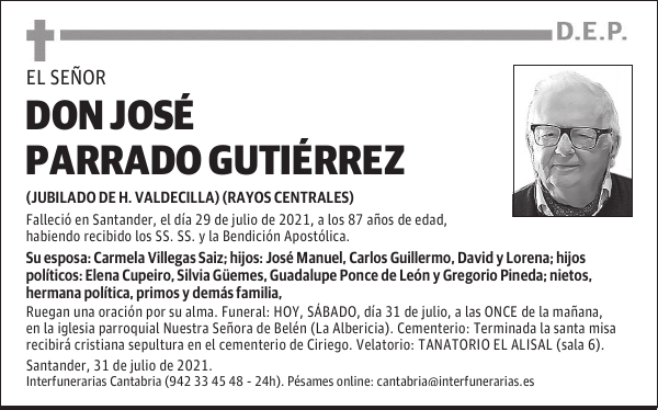 DON JOSÉ PARRADO GUTIÉRREZ