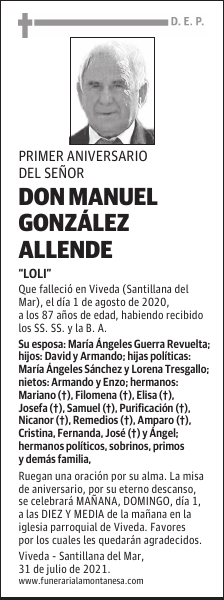 DON MANUEL GONZÁLEZ ALLENDE
