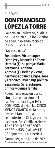 DON FRANCISCO LÓPEZ LA TORRE