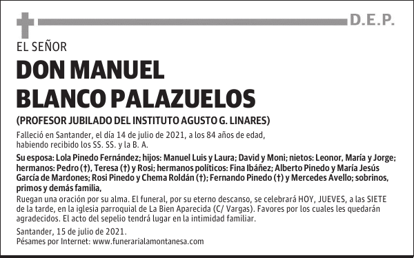 DON MANUEL BLANCO PALAZUELOS