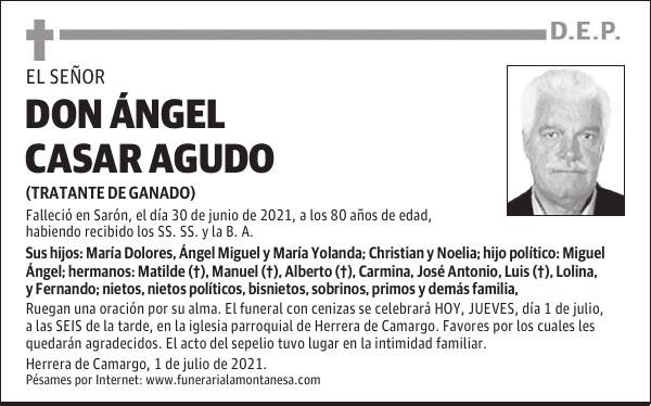DON ÁNGEL CASAR AGUDO