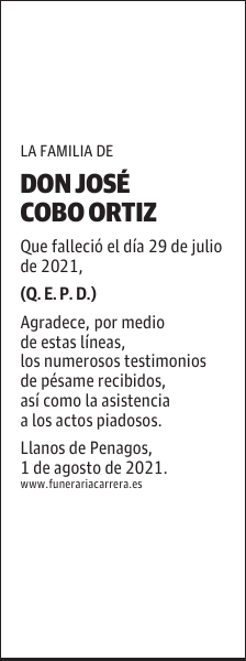 DON JOSÉ COBO ORTIZ