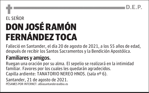 DON JOSÉ RAMÓN FERNÁNDEZ TOCA