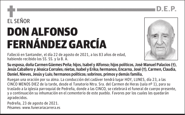 DON ALFONSO FERNÁNDEZ GARCÍA