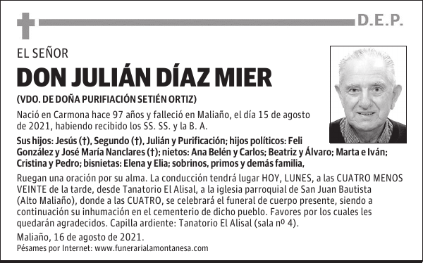 DON JULIÁN DÍAZ MIER