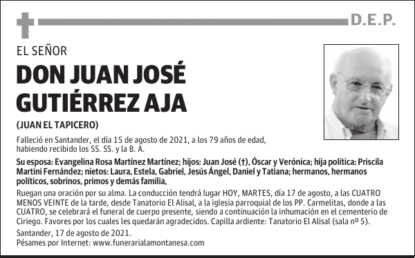 DON JUAN JOSÉ GUTIÉRREZ AJA