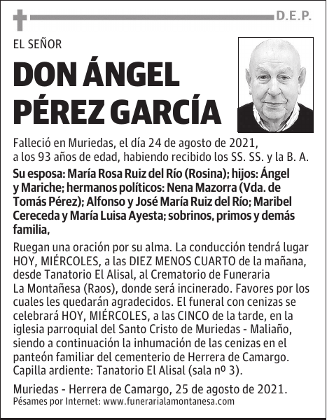 DON ÁNGEL PÉREZ GARCÍA
