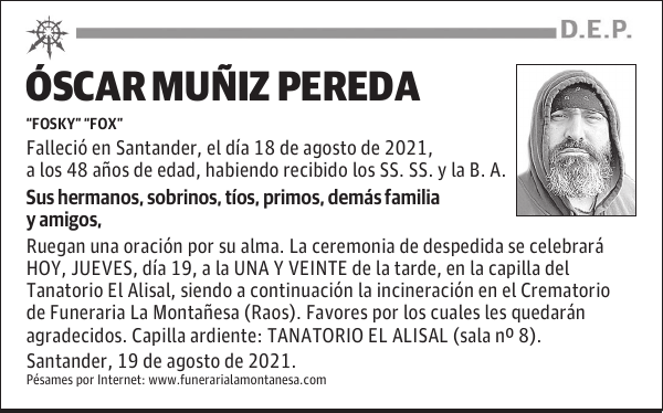 ÓSCAR MUÑIZ PEREDA